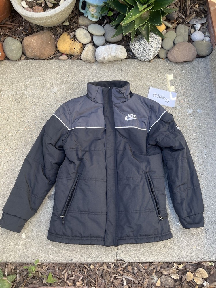 Nike 3-in-1 Jacket Black Gray Men's Stand-Up Collar Full Zip Zipped Pockets