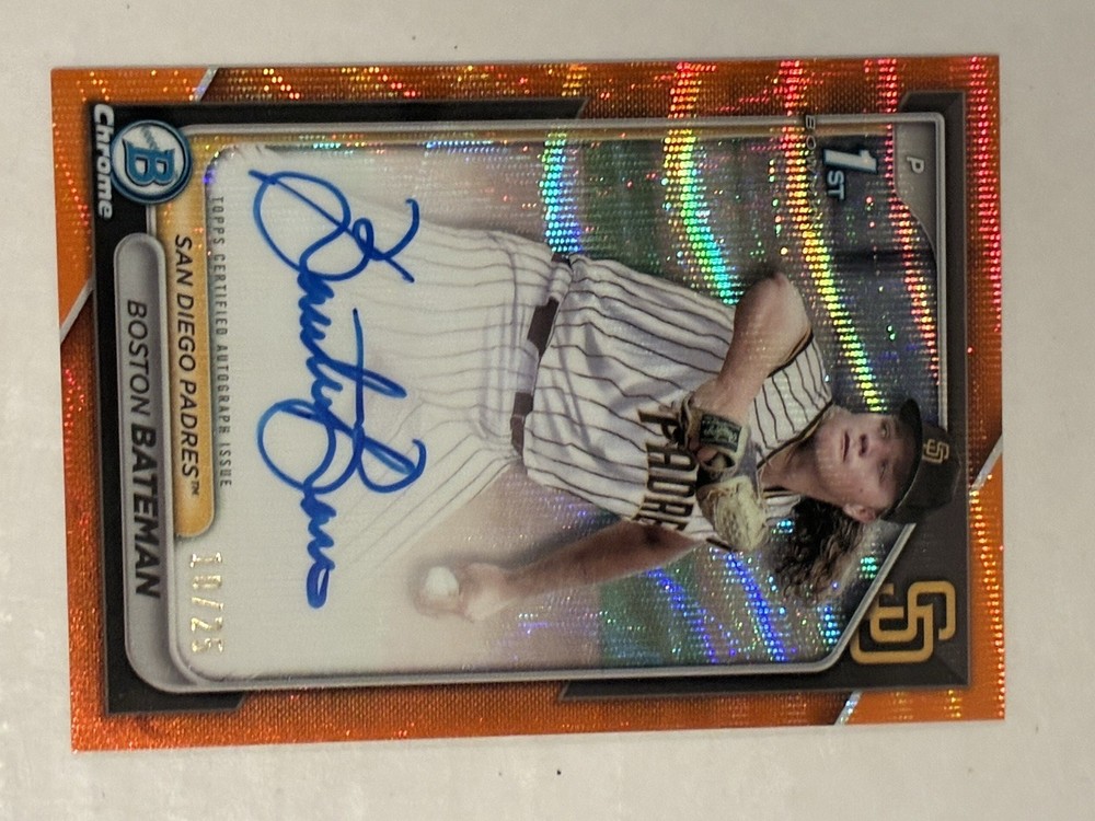 2024 1st Bowman  - Chrome  Autographs Boston Bateman #CPA-BBA  /25 (AU, RC)