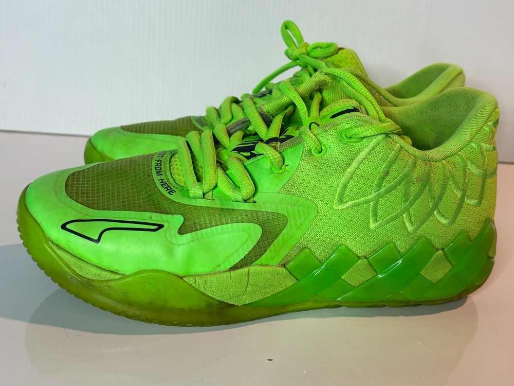 Puma LaMelo Ball MB.01 Lo Men’s Size 9 US Green Neon Low Basketball Shoes