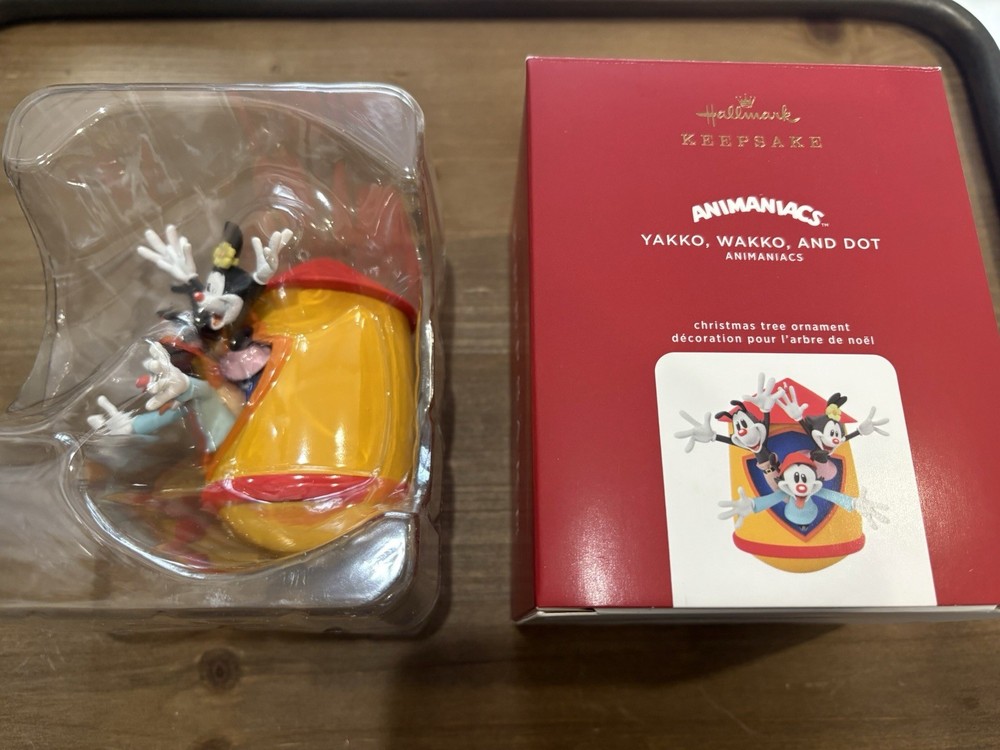 Hallmark Keepsake Ornament 2020 Animaniacs Yakko Wakko and Dot Christmas