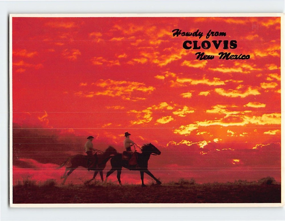 Postcard Howdy from Clovis New Mexico USA