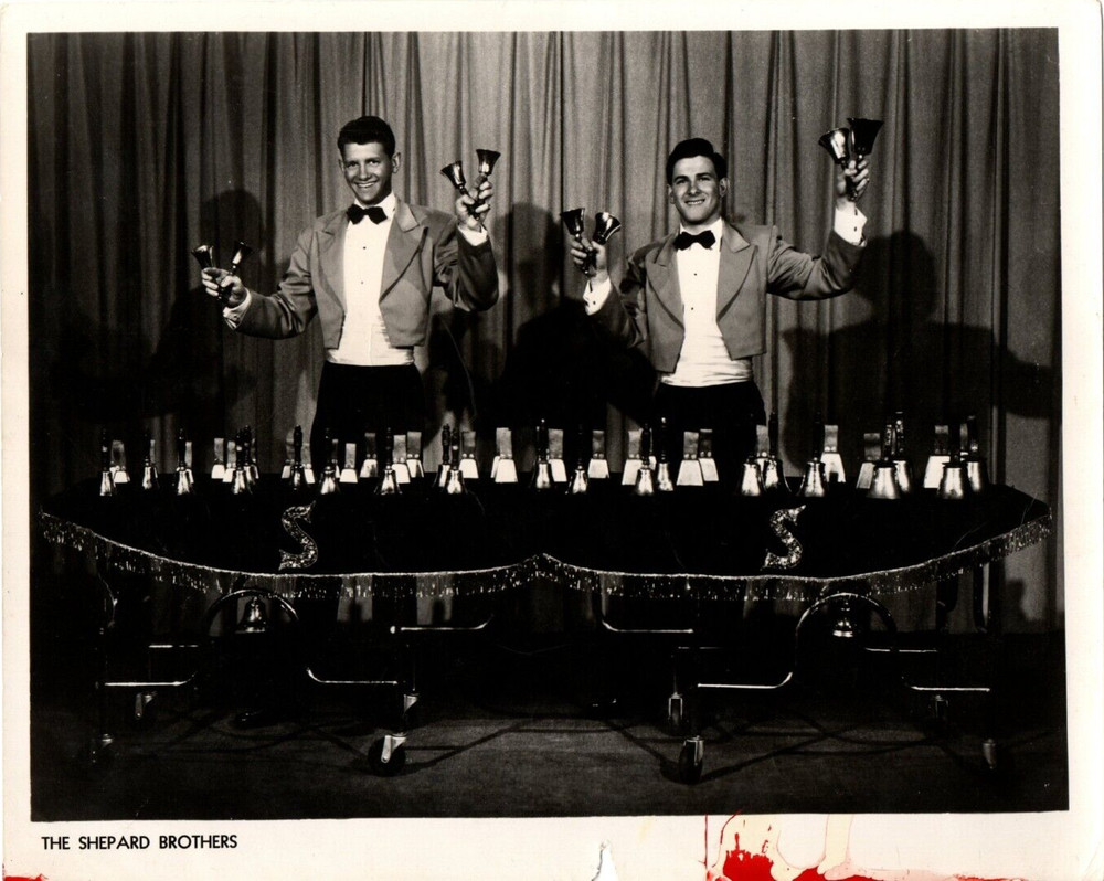 Vintage - Shepard Brothers Musical Bells Circus/Stage Act 8x10 Press Photo