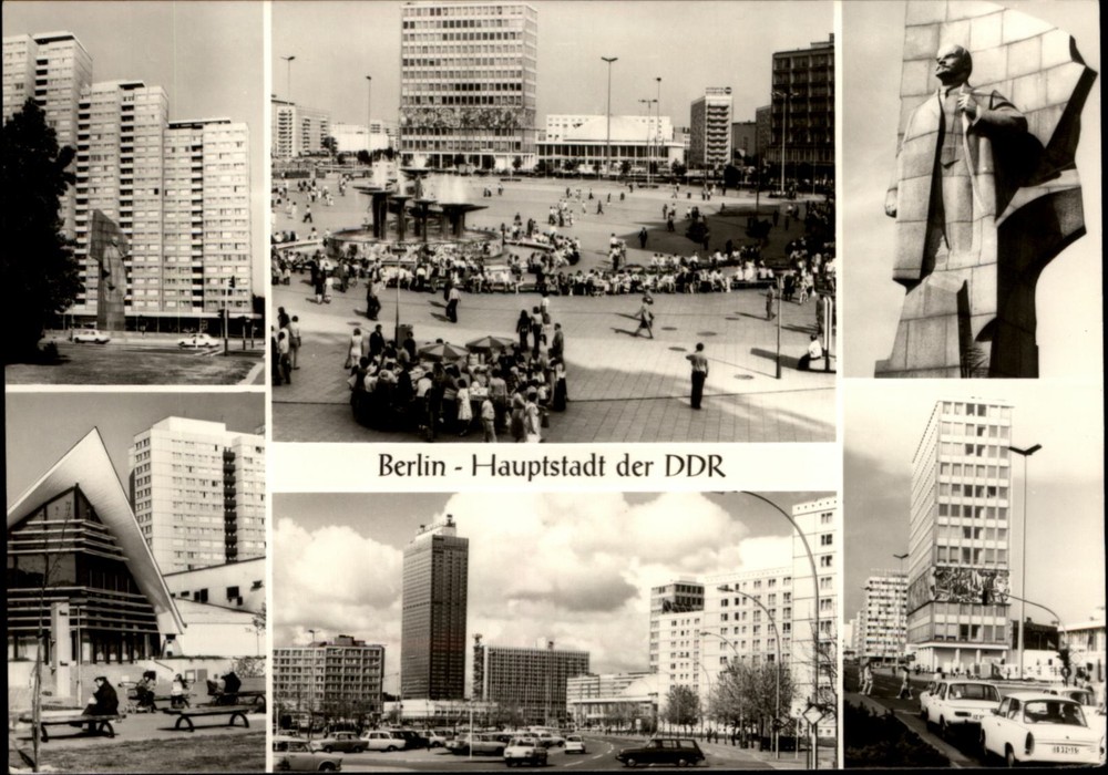RPPC Berlin Alexanderplatz East Germany vintage postcard s137