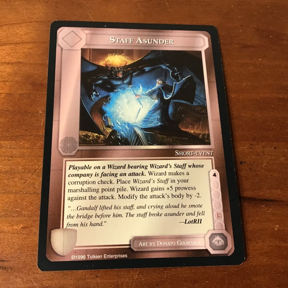 Staff Asunder - The Dragons - Middle Earth CCG - MECCG