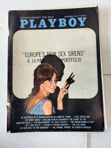 Playboy September 1963 Richard Burton Very Good