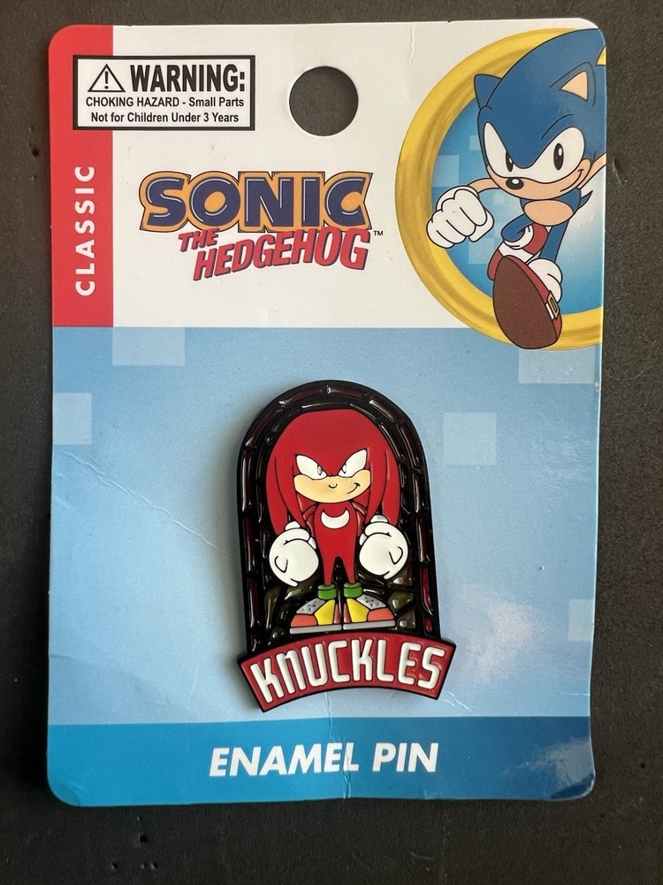 Sonic the Hedgehog Knuckles Stained Glass Enamel Pin BoxLunch Exclusive