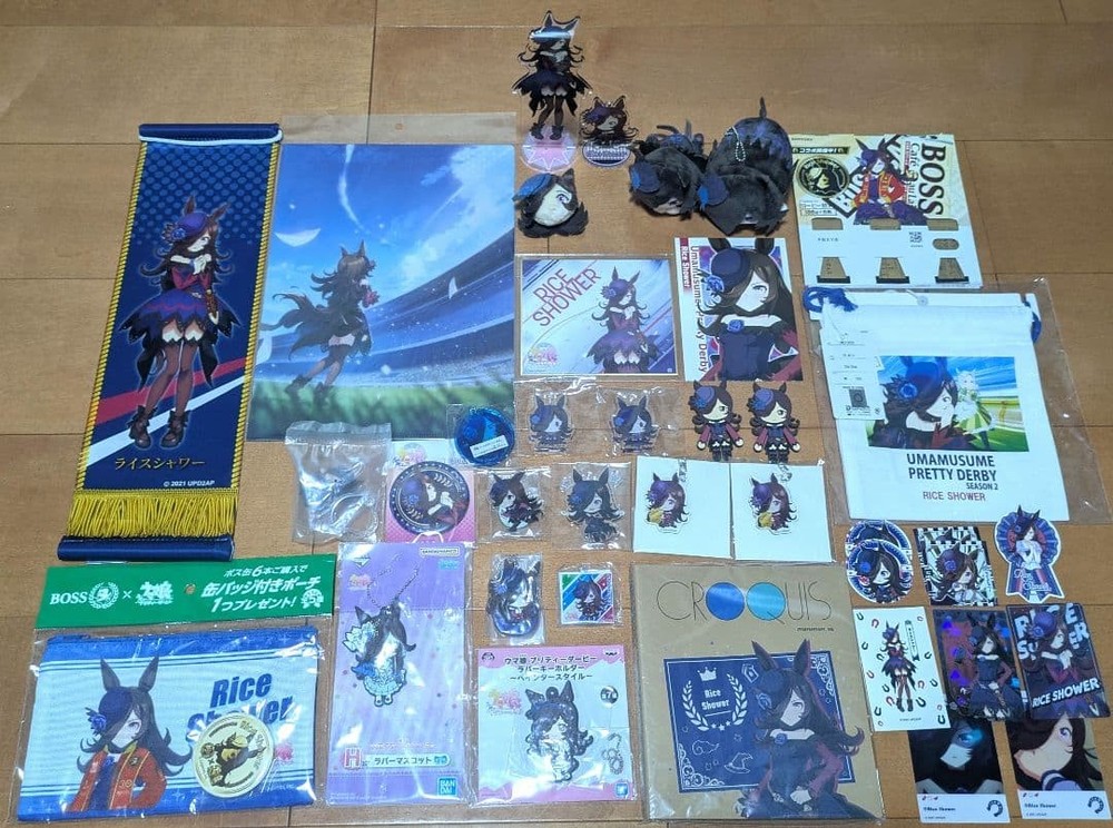 Uma Musume Rice Shower Acrylic Stand Set Collectible Figures Limited Edition