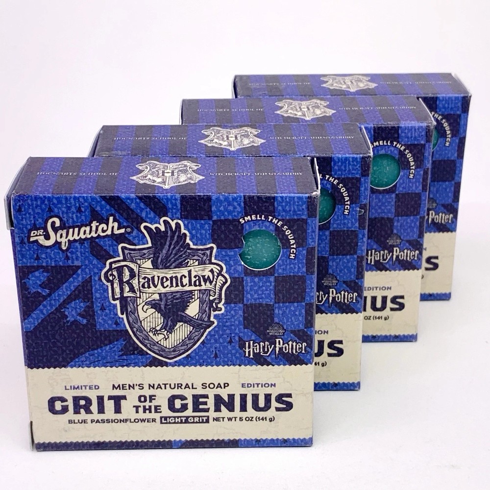 Dr. Squatch Harry Potter Grit of the Genius Ravenclaw Natural Soap 5oz - 4 PACK