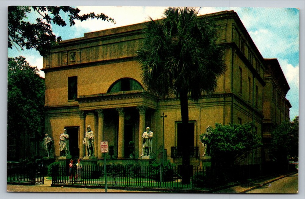 Vintage Telfair Academy of Arts and Sciences Postcard Savannah GA-image