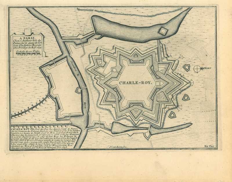 City map of Charleroi