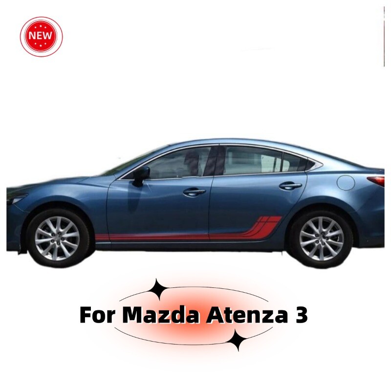 Mazda Atenza 3 Side Door Racing Stripe Decals 2-Piece Set