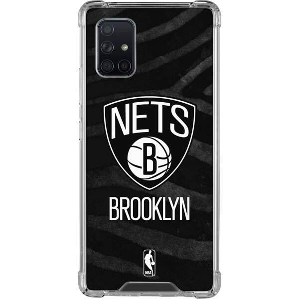 Brooklyn Nets Galaxy A71 5G Case - Black Animal Print Design