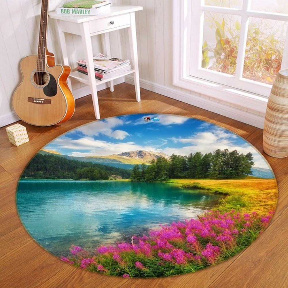 3D Quiet Lake NAO6080 Game Rug Mat Elegant Photo Carpet Mat Fay