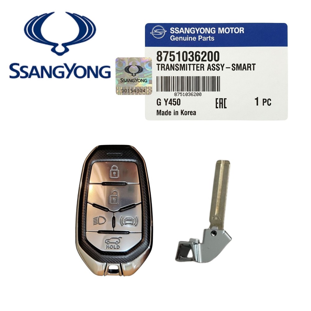 8751036700 Genuine Smart Key Transmitter Assy OEM SsangYong G4 Rexton 2023 2025