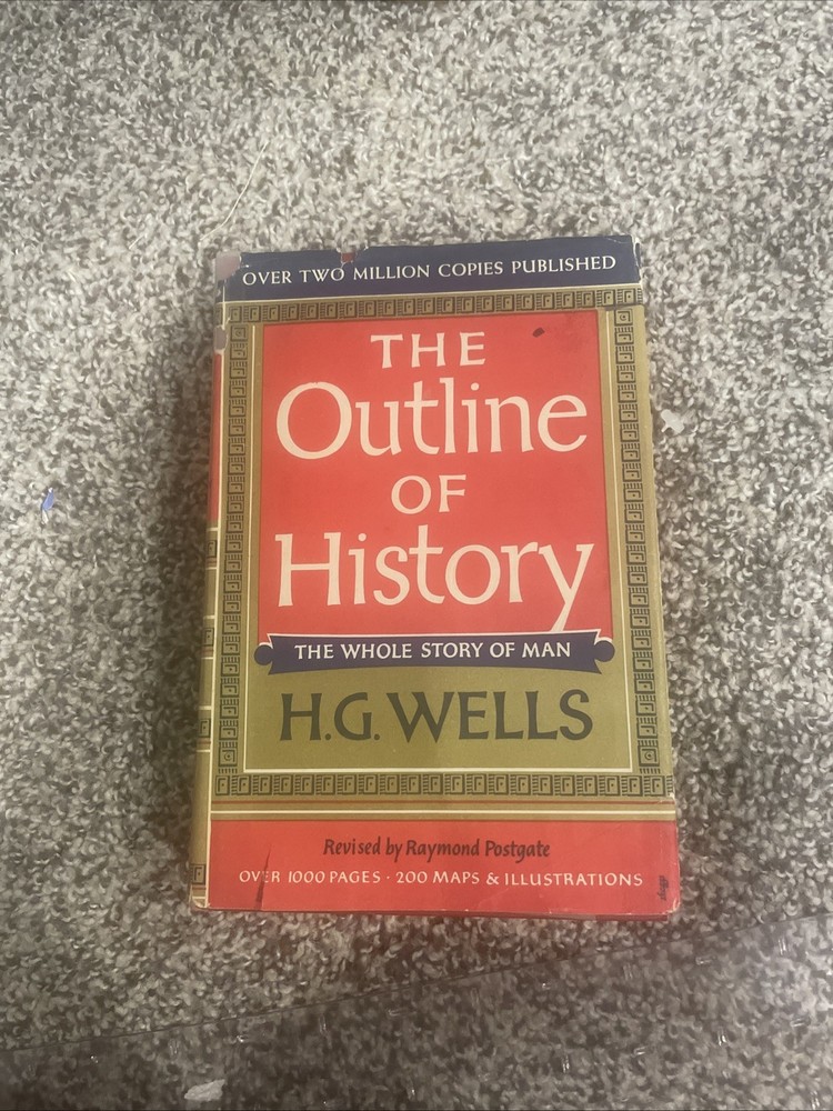 The Outline of History by H. G. Wells Volume 2 (1961) Book Club Edition