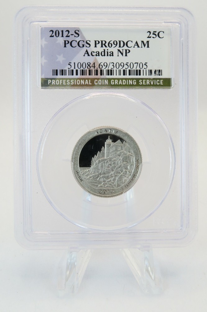 2012-S PCGS PR69DCAM Acadia National Park NP Quarter Proof 25C-image