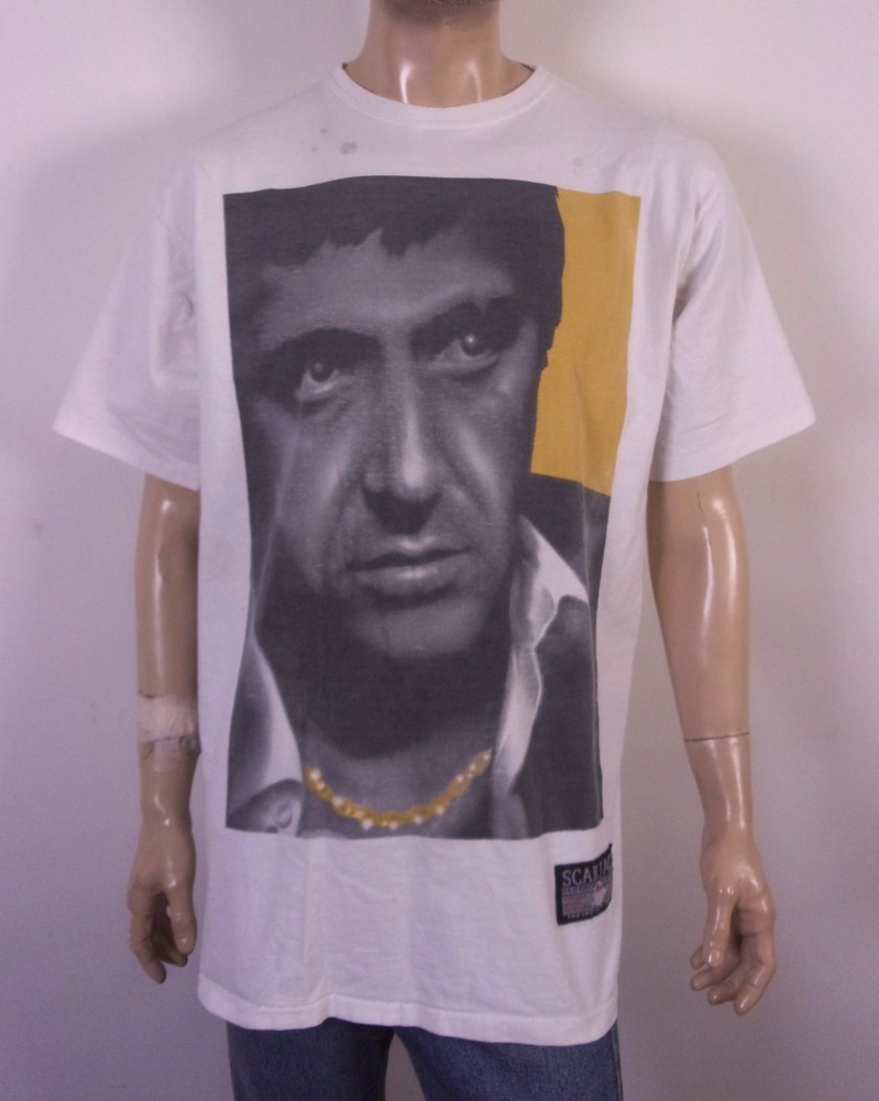 vintage 00s Y2K Scarface T-Shirt Al Pacino Rap Tee Hip Hop Gangster SZ XL