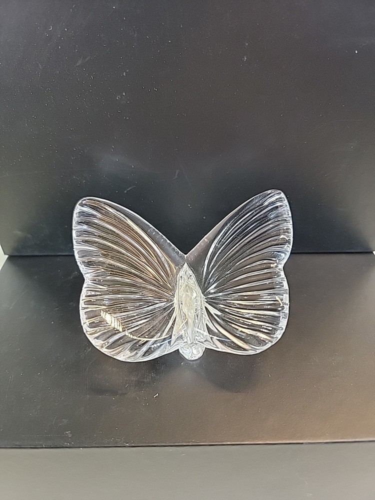 Waterford Crystal Ireland Butterfly Figurine Elegant Glass Paperweight
