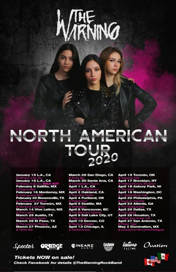Poster vintage 2020 - The Warning North America 2020 Tour Poster, gift for fan