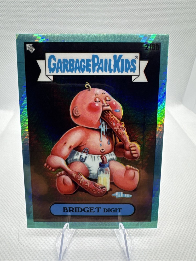 2023 GARBAGE PAIL KIDS CHROME 6 AQUA PRISM REFRACTOR 218b BRIDGET DIGIT /199