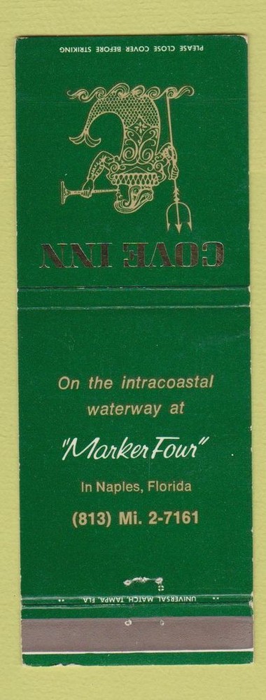 Matchbook Cover - Cove Inn Naples FL Foilite
