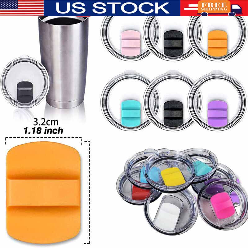 20/30Oz Magnetic Slider Spill Proof Replacement Lid for YETI Rambler Tumbler Cup