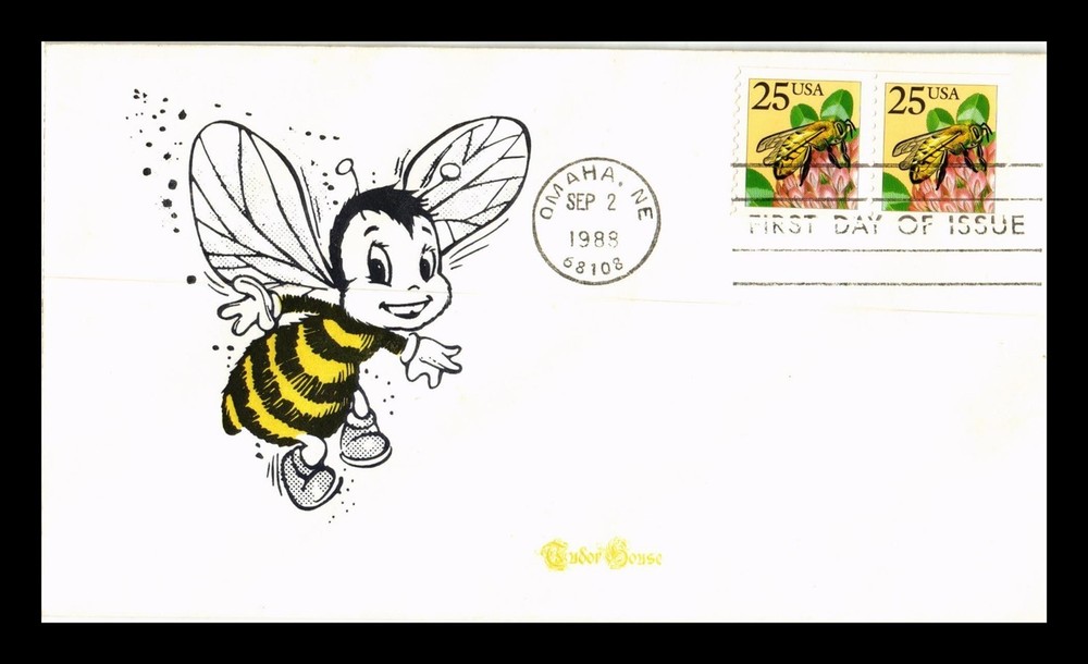 Dr Jim Stamps Us Cover Honey Bee First Day Issue Tudor House Cachet