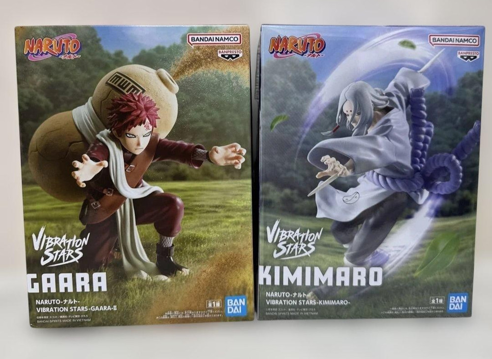 NARUTO VIBRATION STARS Gaara Ⅱ Kimimaro Figure Set BANPRESTO Japan Anime New
