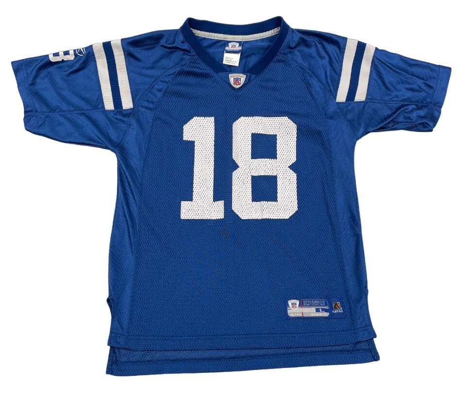Indianapolis Colts  Peyton Manning Reebok NFL Vintage Jersey Youth Boys L 14-16