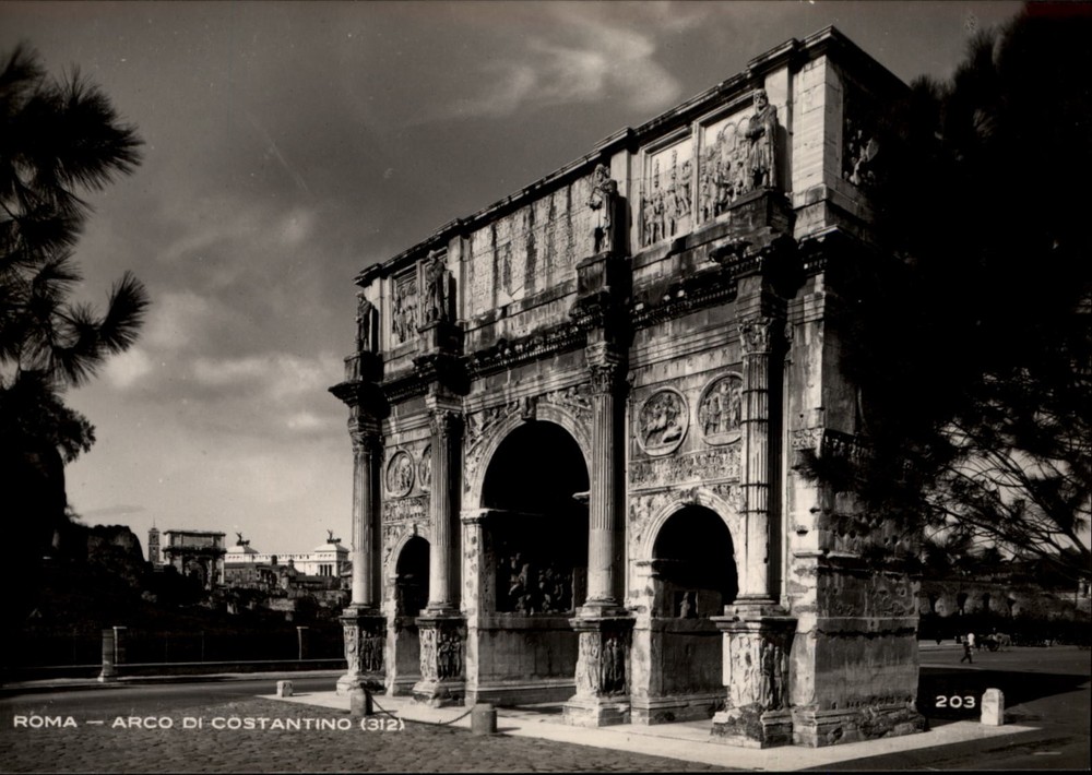 RPPC Arco Di Costantino Rome Lazio Italy vintage postcard s223