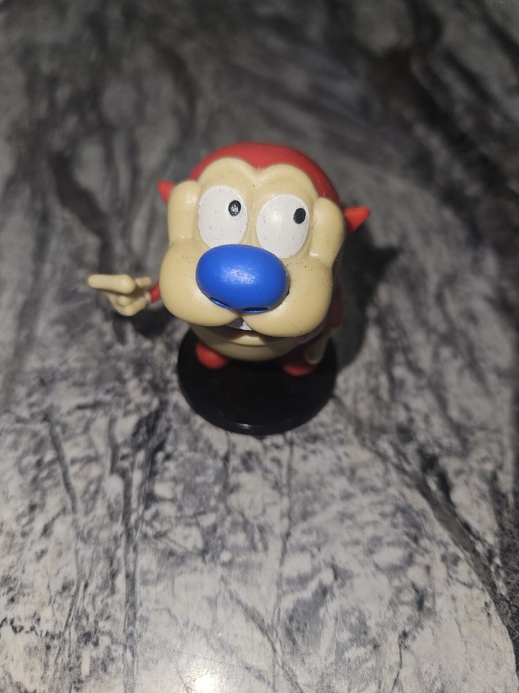 Stimpy J. Cat Nickelodeon Ren and Stimpy Figure Cake Topper Toys 2.5