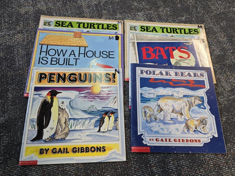 Gail Gibbons Children's Picture Science Book Lot Of 6 Books Non-fiction