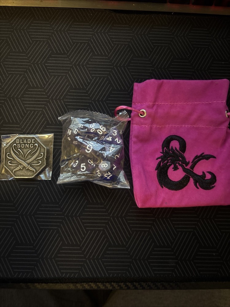 Dungeons & Dragons Acererak’s Treasure Dice, Coin, and Bag! Galaxy Eclipse!-image