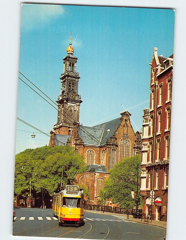 Postcard The Westerkerk Amsterdam Netherlands