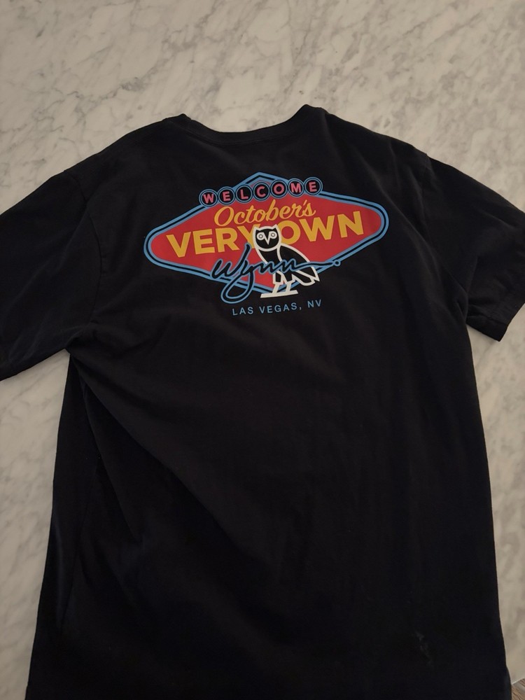 October's Very Own Las Vegas Black Owl Graphic Print T-Shirt Men