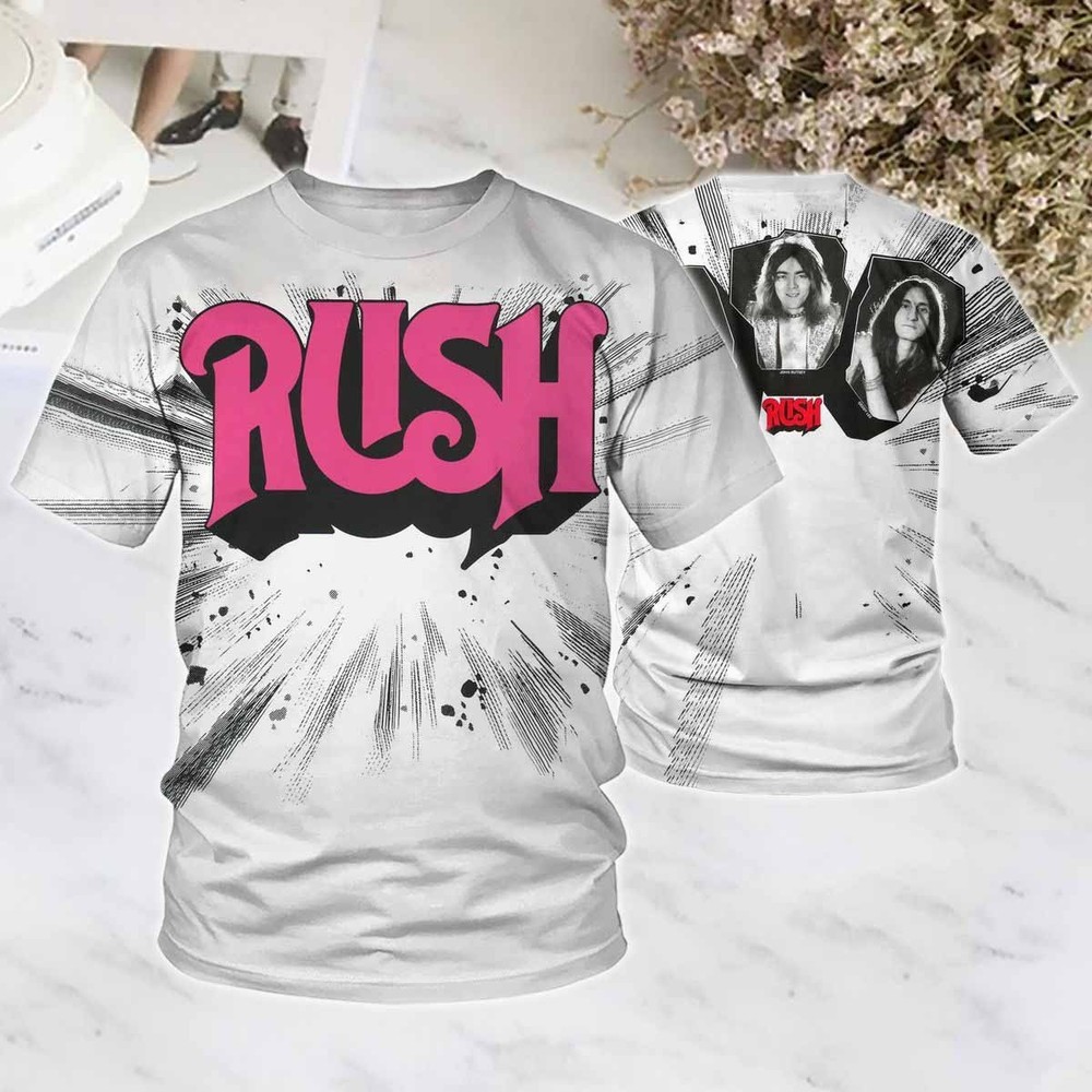 AOP T-Shirt S-5XL men Rush AOP Short Sleeve band 3d CT458