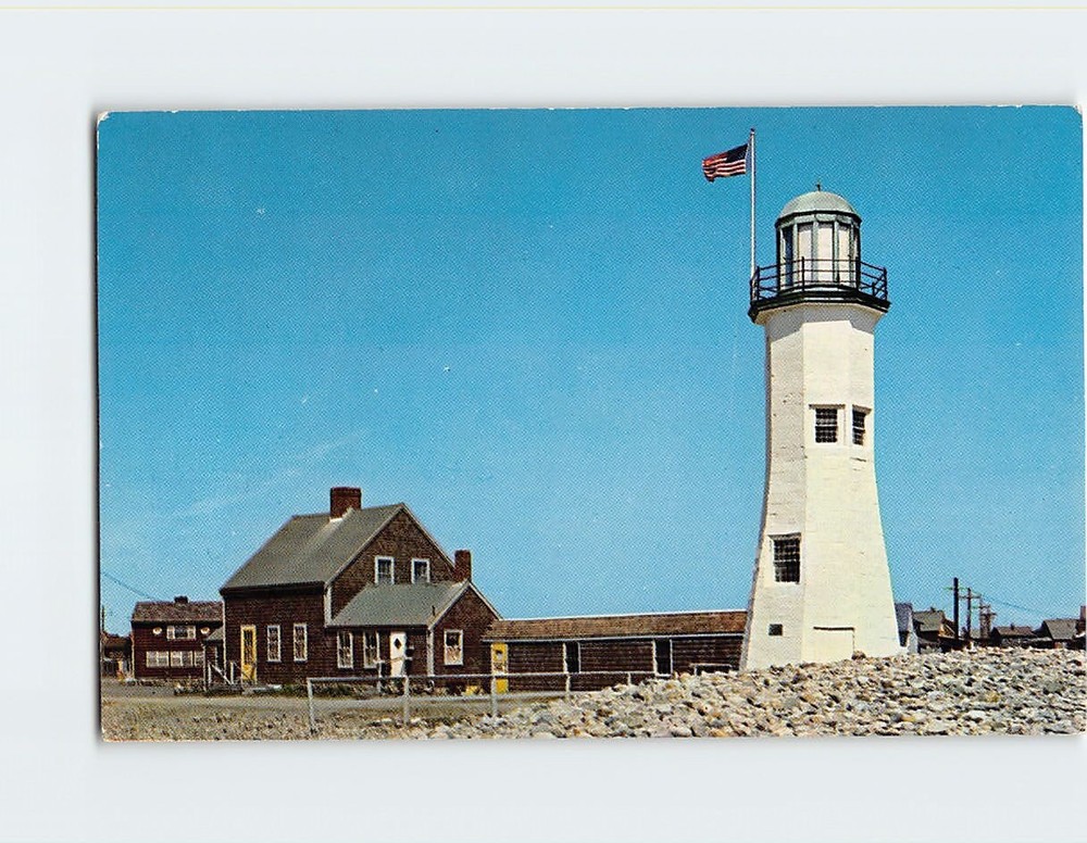 Postcard Scituate Lighthouse Scituate Massachusetts USA