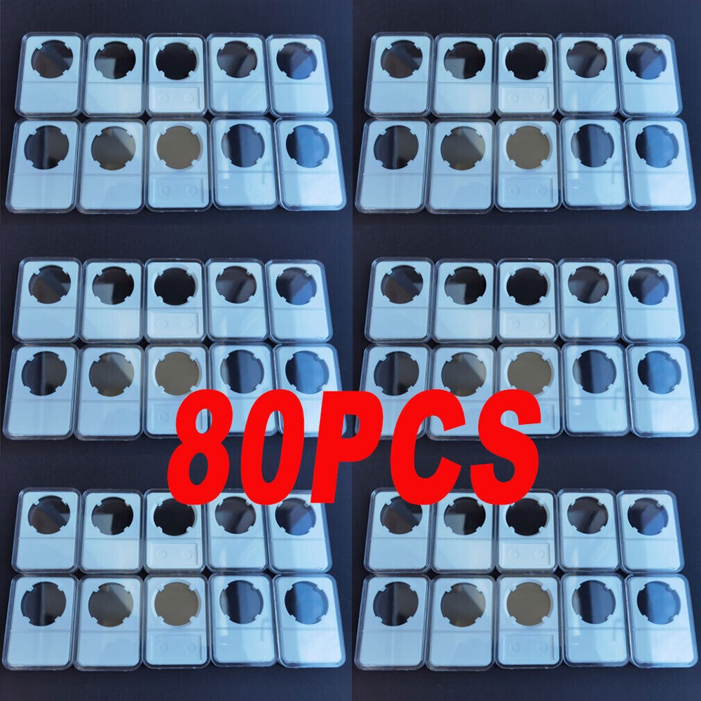 80X US Coin Slab Display Case Holder 38mm for MORGAN,PEACE,IKE SILVER DOLLAR
