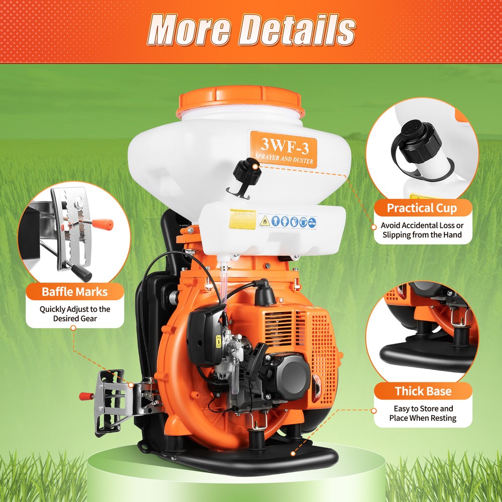 Backpack Fogger Sprayer Agricultural Gas Mosquito Insecticide Blower 7500r/min