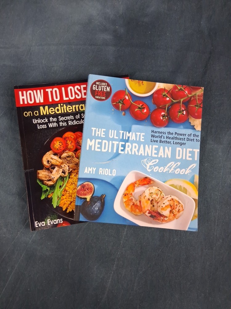 Mediterranean Diet Cookbook Lot 2 Healthy Recipes Gluten Free Meal Prep