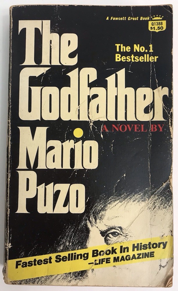 The Godfather by Mario Puzo 1969 Paperback 1st Printing Before the Movie