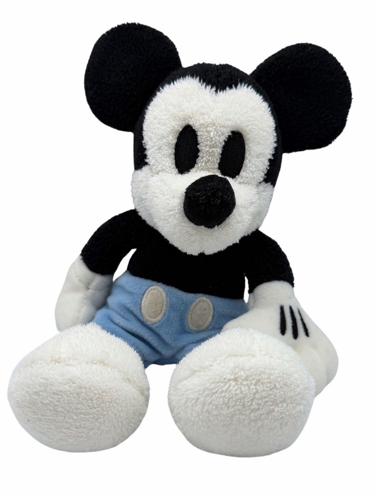 Mickey Mouse Plush Stuffed Animal Disney Soft Toy Blue Shorts 10”
