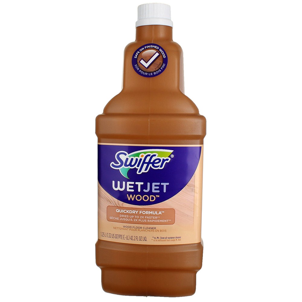 3 Pack Swiffer WetJet Wood Wood Floor Cleaner, 42.2 fl oz