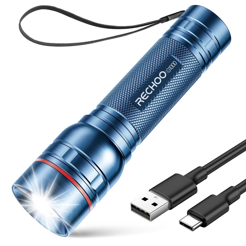 Rechargeable Flashlights High Lumens, G1000 Super Bright Flash Light, Small Z...