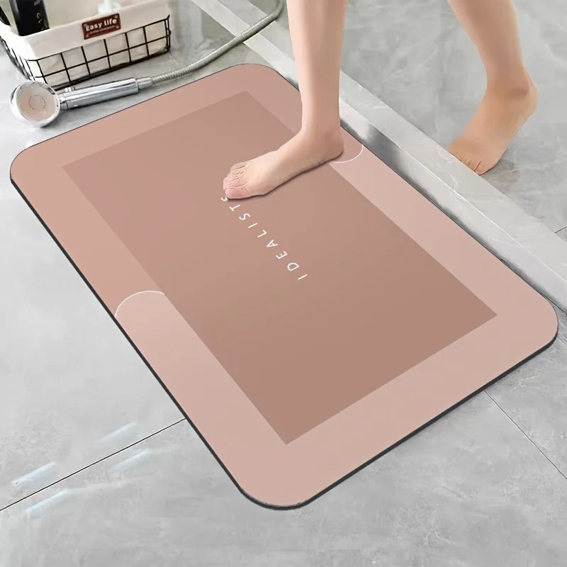 SUPER Water Absorbent Bath Mat Non-Slip Quick Dry Bathroom Shower Fast Drying