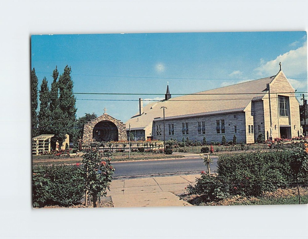 Postcard Shrine Of Our Lady Of Lourdes Auburn New York USA