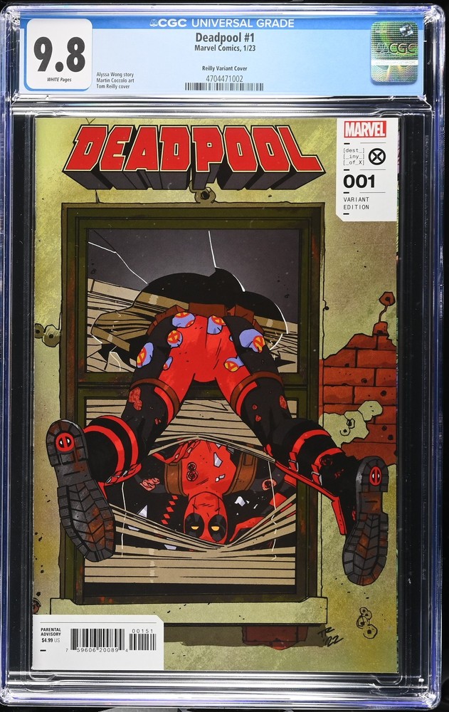 Deadpool 1 CGC 9.8 Reilly Variant Cover