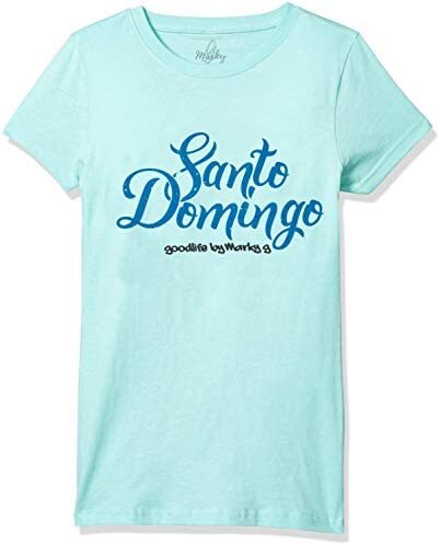 Marky G Apparel Girls' Printed Santo Domingo Graphic Fine Jersey T-Shirt Chill