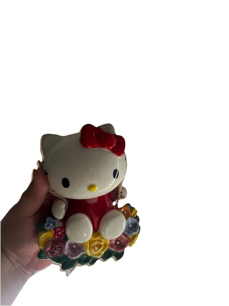 Blue Sky Clayworks Hello Kitty Ceramic Floral Garden Swinger