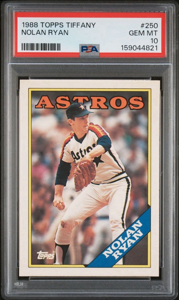 1988 Topps Tiffany Nolan Ryan #250 Psa 10 Gm Mint